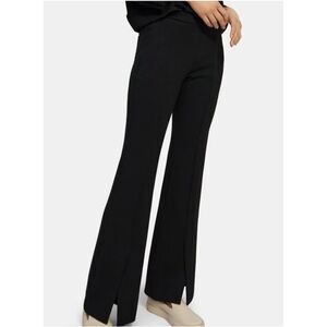 Theory Slit Demetria Double Knit Jersey Sz 6 minimalist stretchy